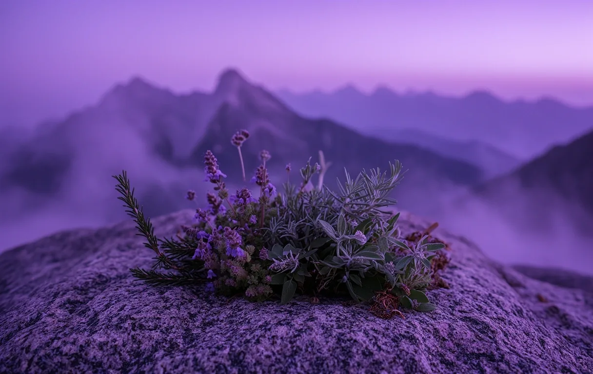 Entorno alpino sereno al amanecer