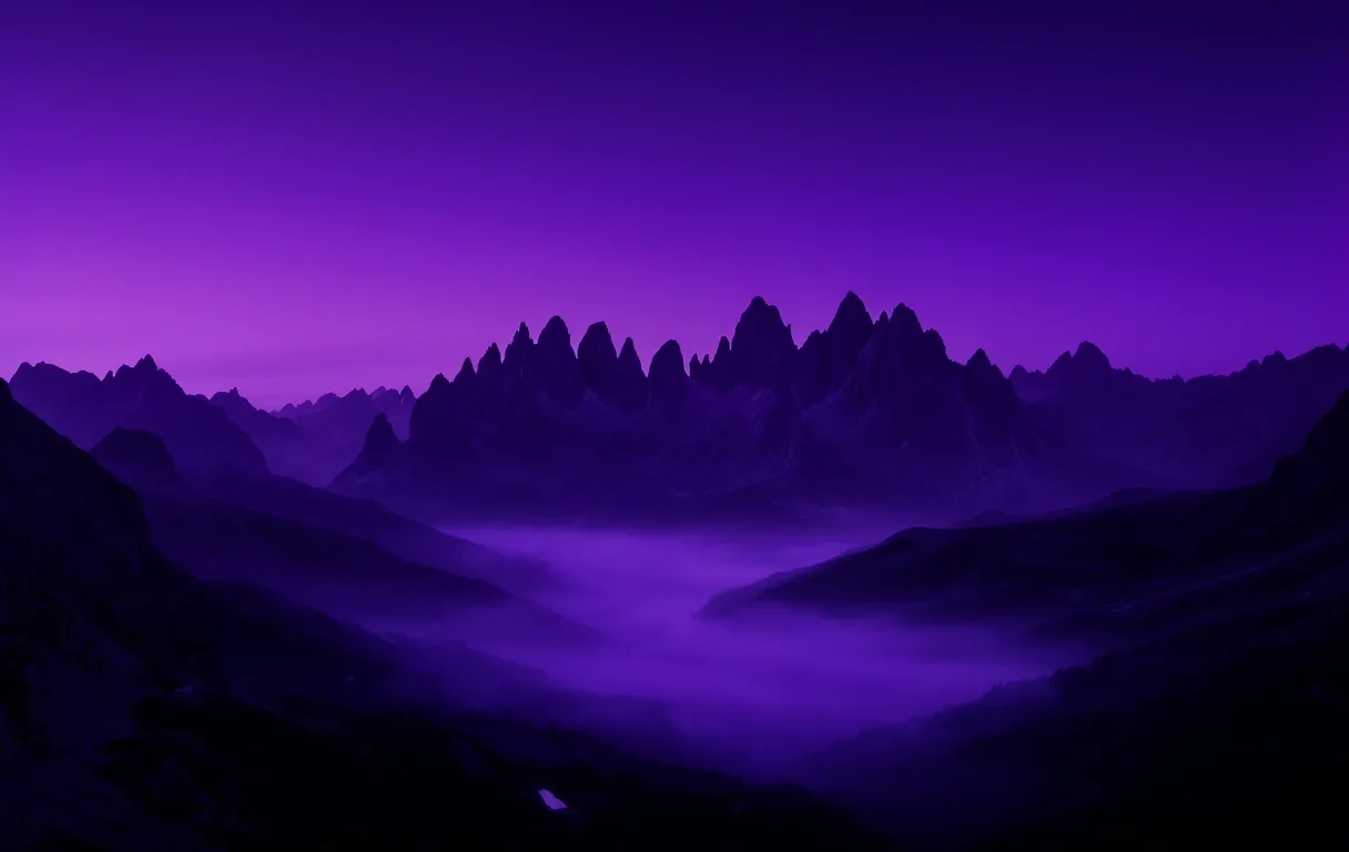 Paisaje alpino al amanecer